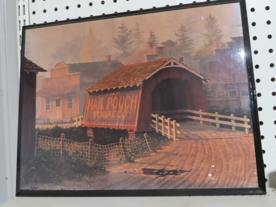 Mail pouch tobacco advertising wooden wall hanging