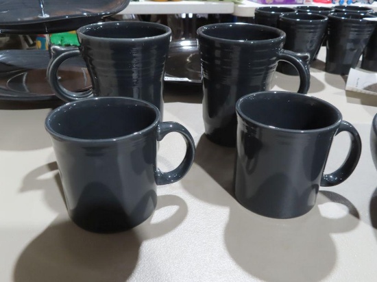 Lot of four Fiestaware mugs