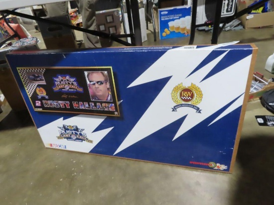 Rusty Wallace wall hanging, new in box
