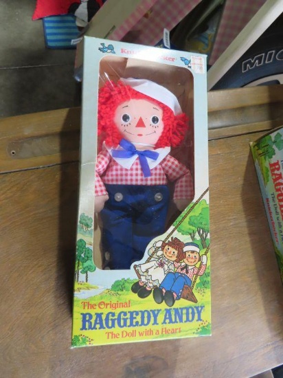 Knickerbocker Raggedy Andy doll with box