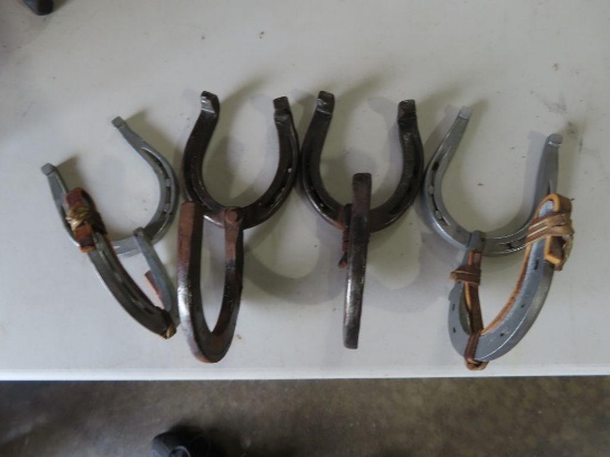 Handmade horseshoe coat hangers