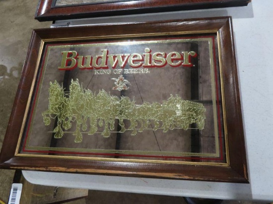 Vintage Budweiser mirror