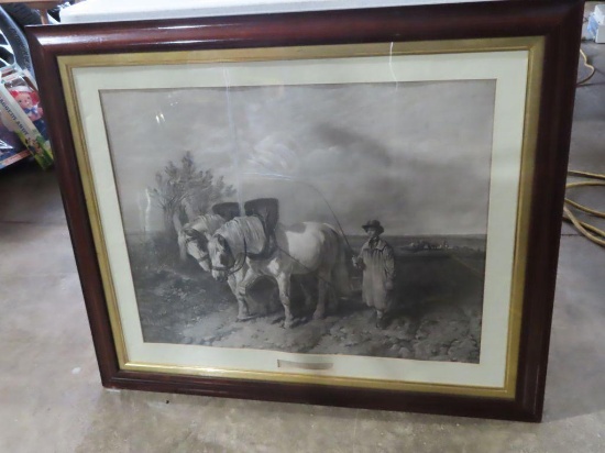 Antique "Labour"...working horse print