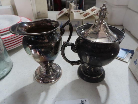 Centennial Silverplate creamer and sugar