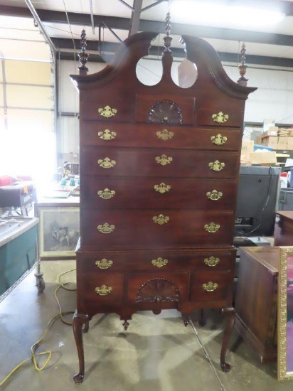 Cherry highboy chest made by Stratford private collection