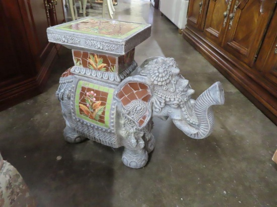 Elephant figurine stand