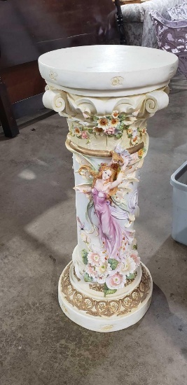 Fairy and floral themed plant stand/pillar