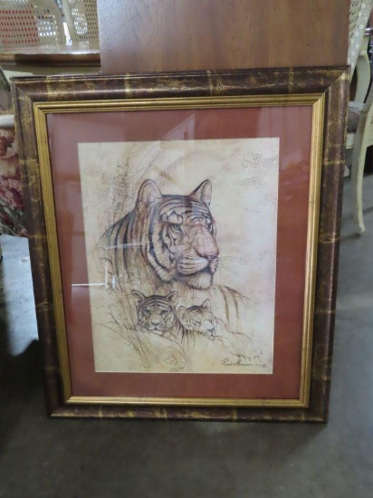 Tiger print by Ruane Manning. No shipping!
