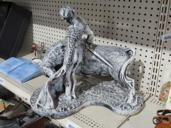 Composite bullfighter figurine