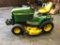 JOHN DEERE 445 GARDEN TRACTOR, DIESEL, STARTED, MOVED FORWARD AND BACKWARD