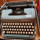Antique Smith Corona typewriter with case