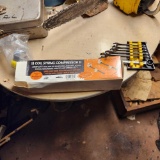 Pittsburgh coil spring compressor and wrench set