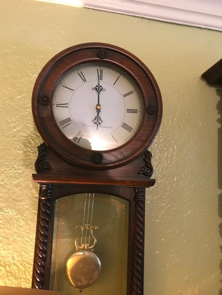 Seiko Westminster Whittington wall clock | Proxibid