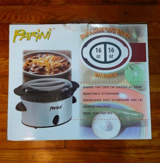 Parini Dual Compartment Slow Cooker