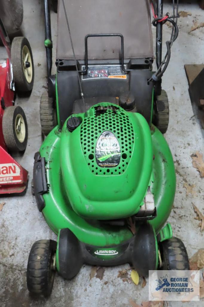 Lawn boy electric outlet start push mower