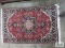 Hand knotted wool pile area rug 5 ft 4 in x 3 ft 4 in