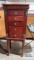 Cherry finish jewelry chest, matches lots 198, 199, 200, and 201