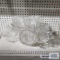 Glass punch bowl set with glasses