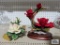 Napoleon Italy red rose and other ceramic rose decorations