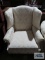 Ivory brocade chair