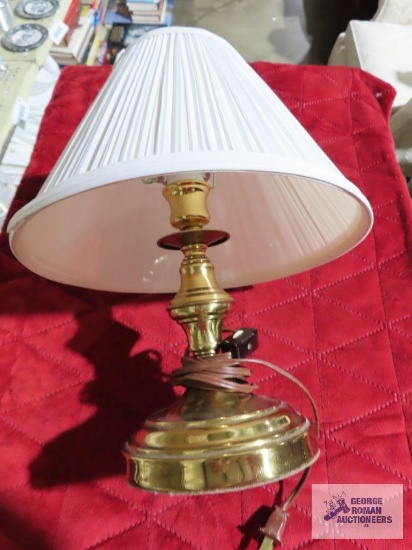 Small brass lamp