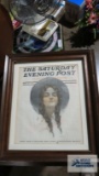 The Saturday Evening Post framed wall hanging
