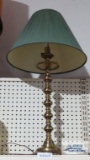 Brass candlestick lamp