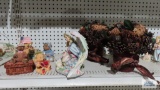 Lot of bear figurines and Angel figurine including cherished teddies