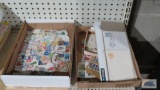 Lot of stamps. The Elvis stamps are damaged