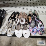 Assorted ladies shoes and sandals