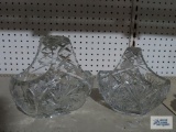 Pressed Glass baskets