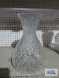 Heavy Pressed Glass/crystal vase