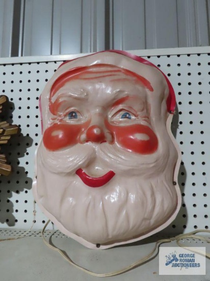 Vintage plastic light up Santa