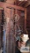 Antique tools, metal pan hanger, etc