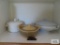 Lot of three covered serving dishes