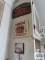 Coffee shop sign, cherries wall hanging and coffee wall hanging and antique basket