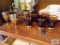 Lot of vintage liquor glasses with decanter