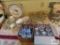 Lot of Christmas glasses, Traditions Holiday Celebrations pattern China, chip and dip plate, etc