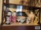 Sake cup and decanter sets,...Oriental dishes and vases