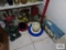 Lot of candles, candle holders, LED flicker candle set