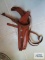 Leather shoulder holster. Needs repaired