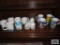 Lighthouse mugs, creamer, sugar, etc