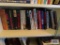 Books on second shelf