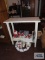 White painted stand