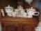 Bailey's tea set and two cookie jars