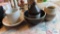 Lot of crocks, planter, and crock missing lid
