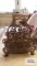 Decorative metal heavy card holder / stationary holder