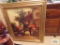 Oil on canvas style town scene print