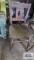Rustic bench,...black stool, and wooden chair