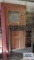 Wooden door and antique mirror frame